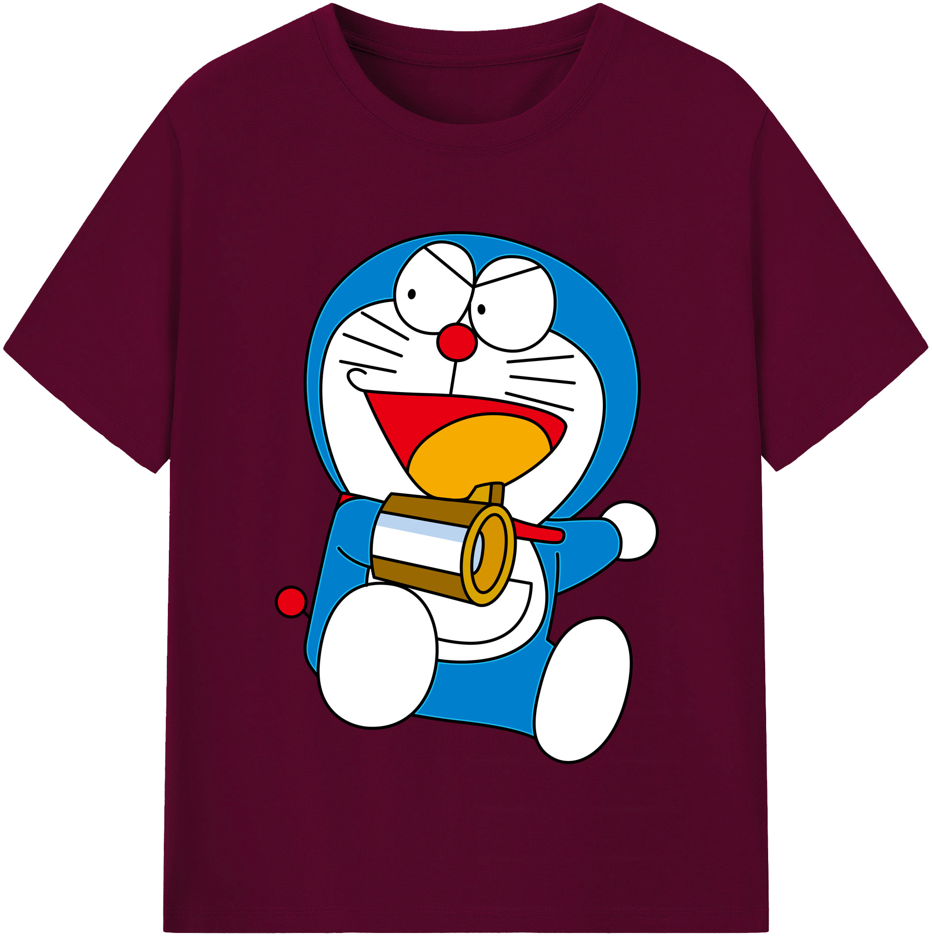 （画像用） ドラえもん Doraemon レディースカジュアルプリントTシャツ（綿100％）